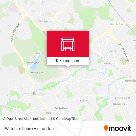 Wiltshire Lane (A) map