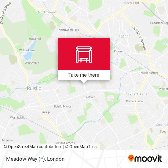 Meadow Way (F) map