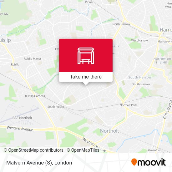 Malvern Avenue (S) map