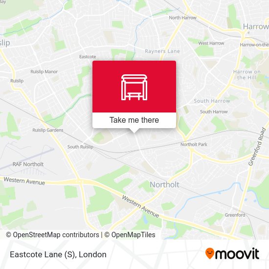 Eastcote Lane (S) map