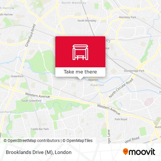 Brooklands Drive (M) map
