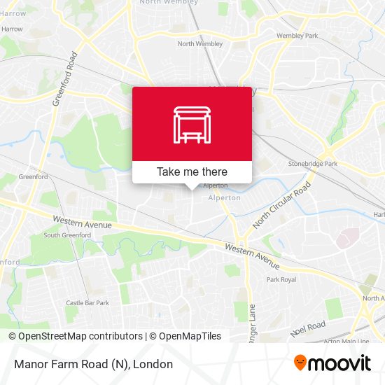 Manor Farm Road (N) map