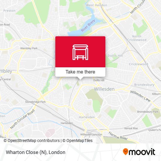 Wharton Close (N) map