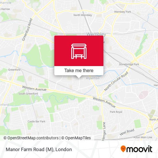 Manor Farm Road map