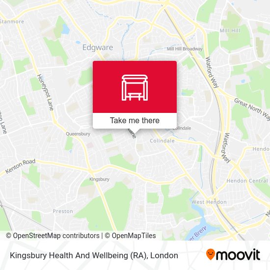 Kingsbury Health And Wellbeing (RA) map