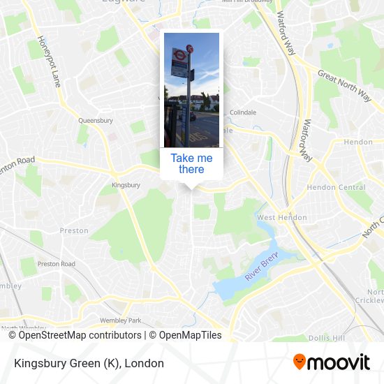 Kingsbury Green map