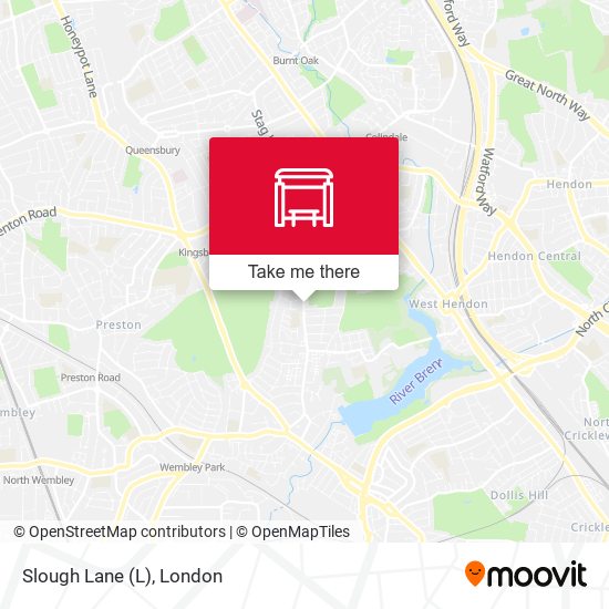 Slough Lane map