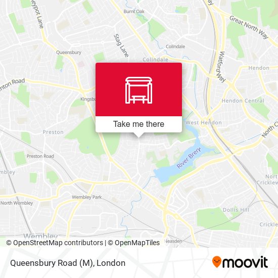 Queensbury Road (M) map