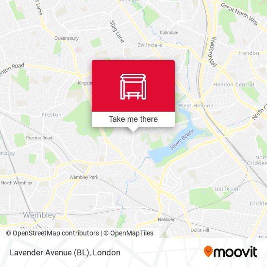 Lavender Avenue (BL) map