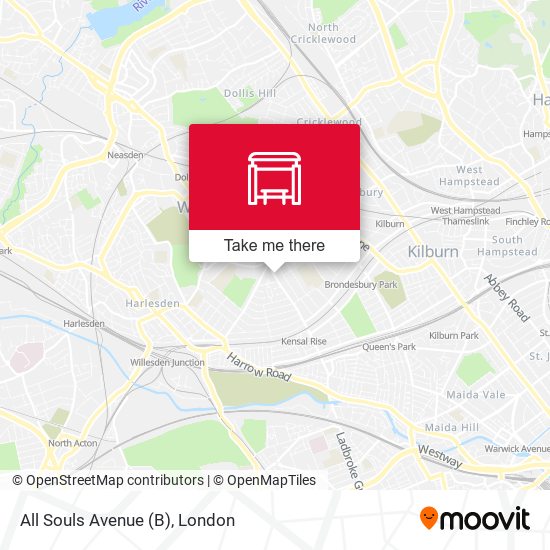 All Souls Avenue (B) map