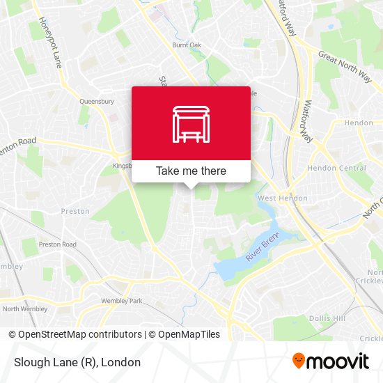 Slough Lane (R) map