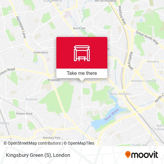Kingsbury Green (S) map