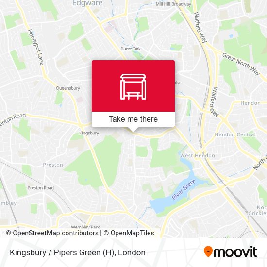 Kingsbury  / Pipers Green (H) map
