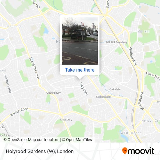 Holyrood Gardens (W) map