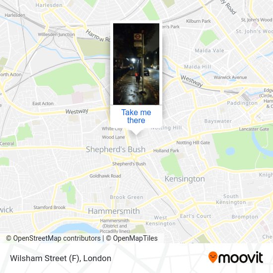 Wilsham Street (F) map