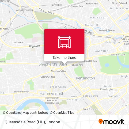 Queensdale Road (HH) map