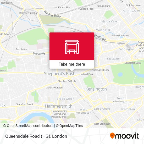 Queensdale Road (HG) map