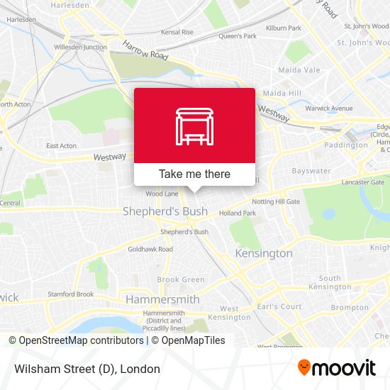 Wilsham Street (D) map