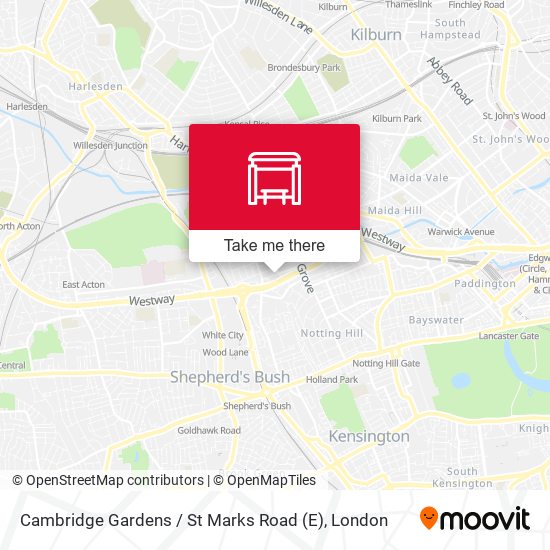 Cambridge Gardens / St Marks Road (E) map