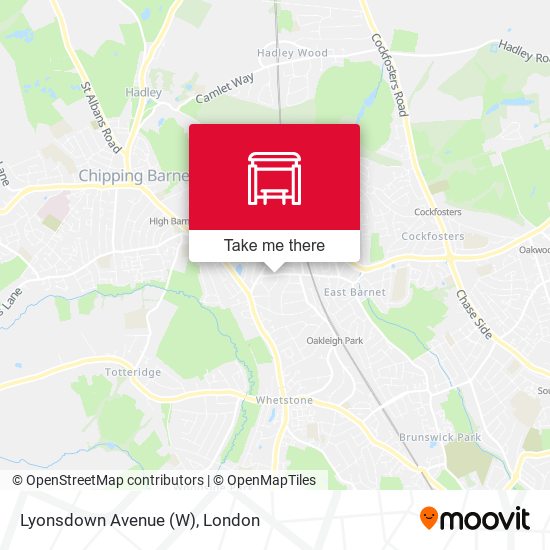 Lyonsdown Avenue (W) map
