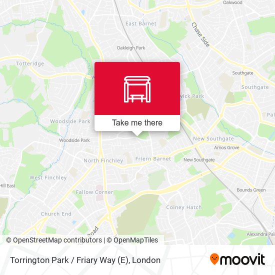 Torrington Park / Friary Way (E) map
