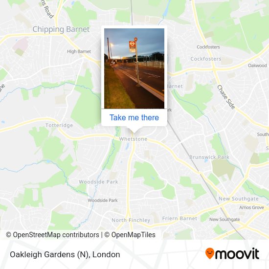 Oakleigh Gardens (N) map