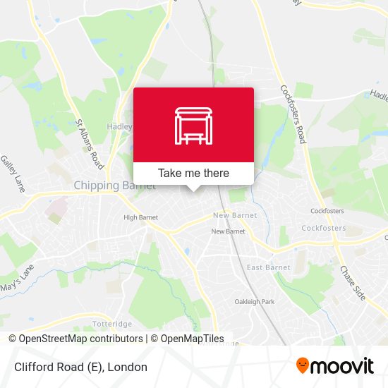 Clifford Road (E) map