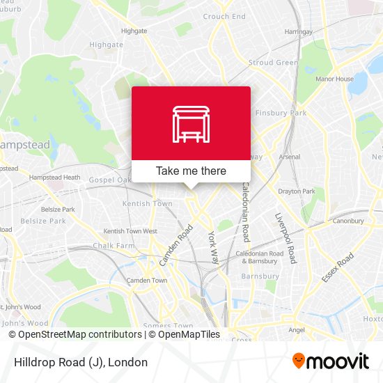 Hilldrop Road (J) map
