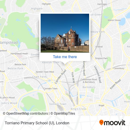 Torriano Primary School (U) map