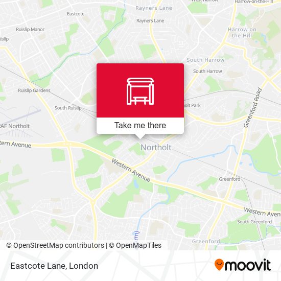 Eastcote Lane map