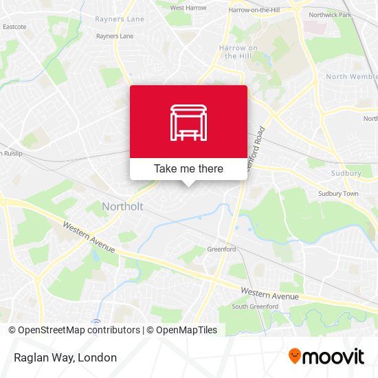 Raglan Way map