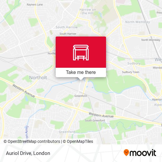 Auriol Drive map