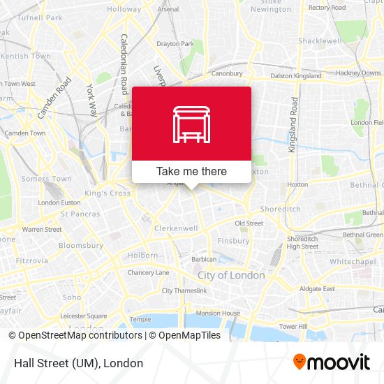 Hall Street (UM) map