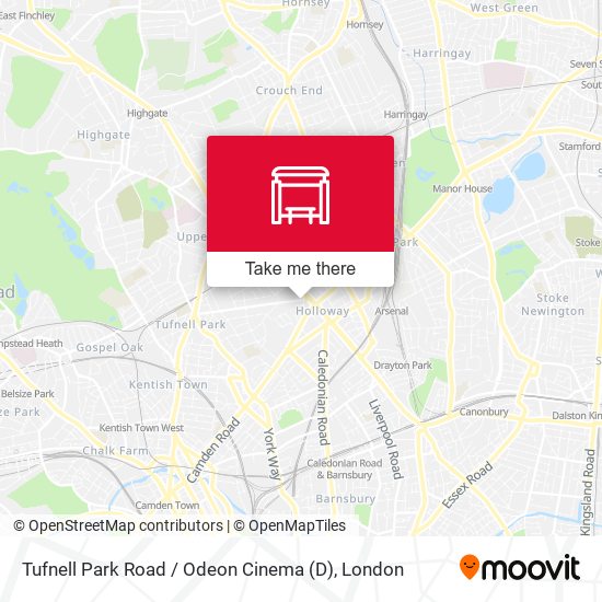 Tufnell Park Road / Odeon Cinema (D) map