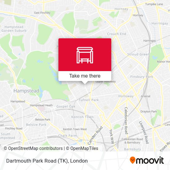 Dartmouth Park Road (TK) map