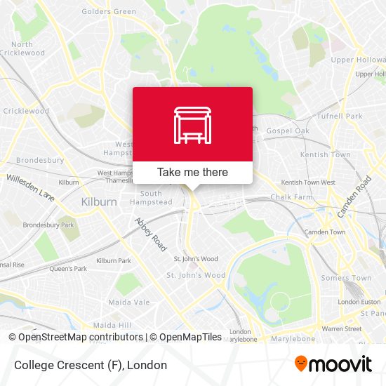 College Crescent (F) map