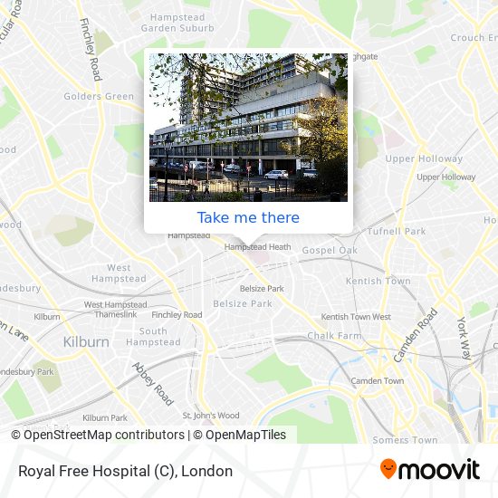 Royal Free Hospital (C) map