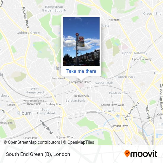 South End Green (B) map