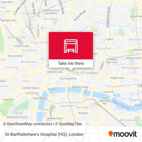 St Bartholomew's Hospital (HQ) map