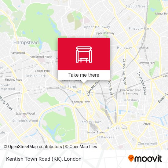 Kentish Town Road (KK) map