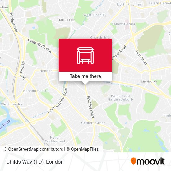 Childs Way (TD) map