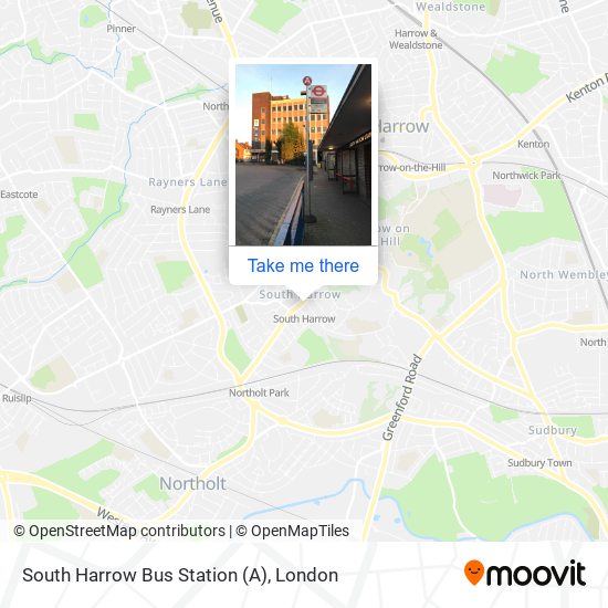 South Harrow Bus Station (A) map