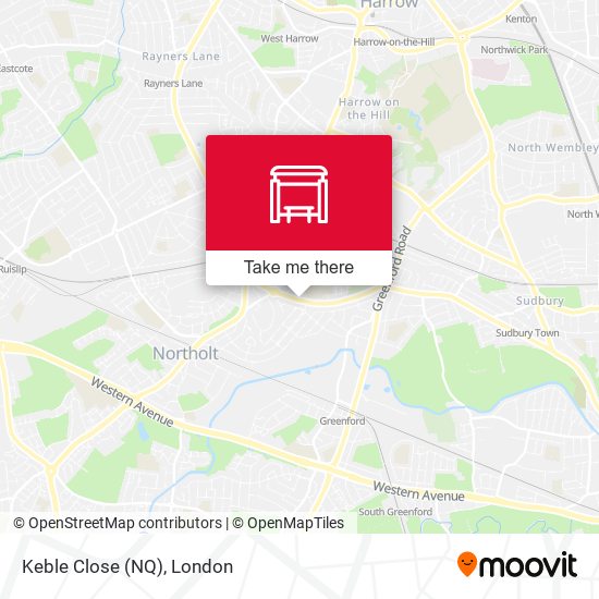 Keble Close (NQ) map