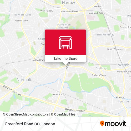 Greenford Road (A) map