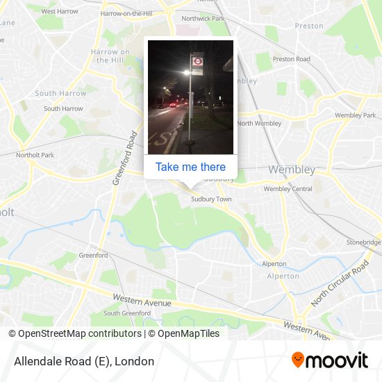 Allendale Road (E) map