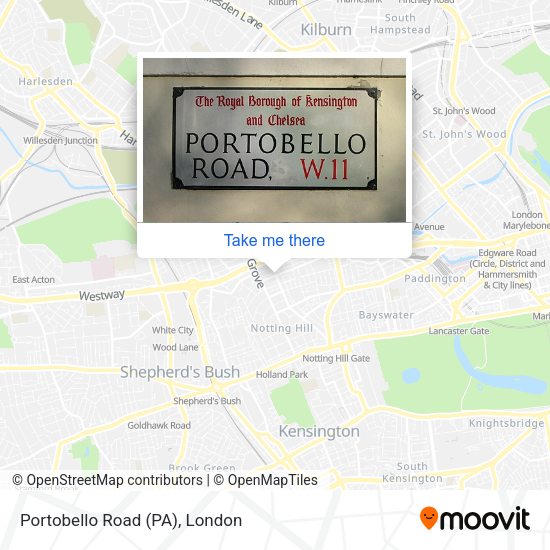 Portobello Road (PA) map
