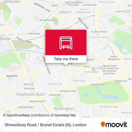 Shrewsbury Road / Brunel Estate (N) map