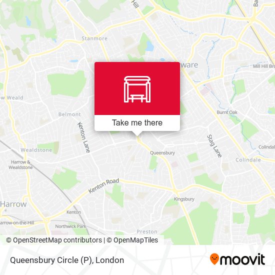 Queensbury Circle (P) map