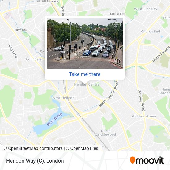 Hendon Way (C) map