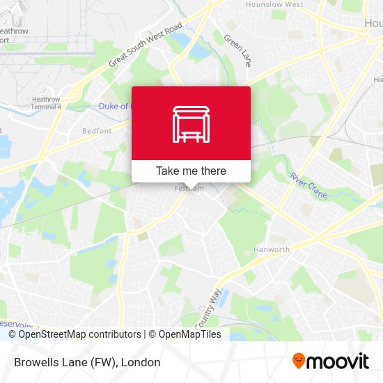 Browells Lane (FW) map
